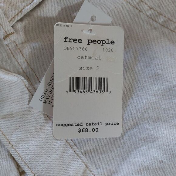 Free People Splendor in The Grass Skirt, Oatmeal, Off White Size 2 - Picture 10 of 14